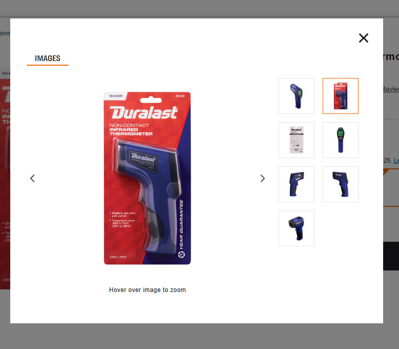 Duralast Infrared Thermometer