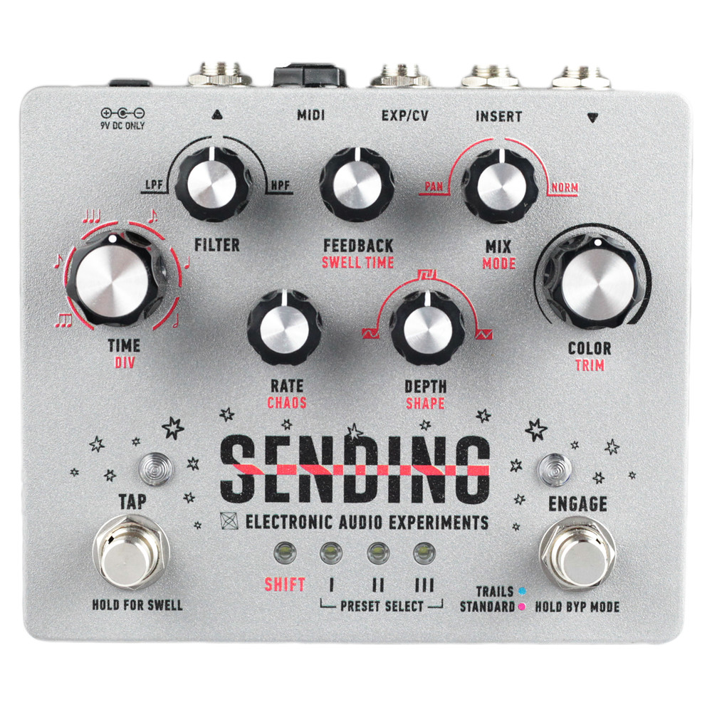 New Electronic Audio Experiments Sending V2 Delay Guitar Effects Pedal