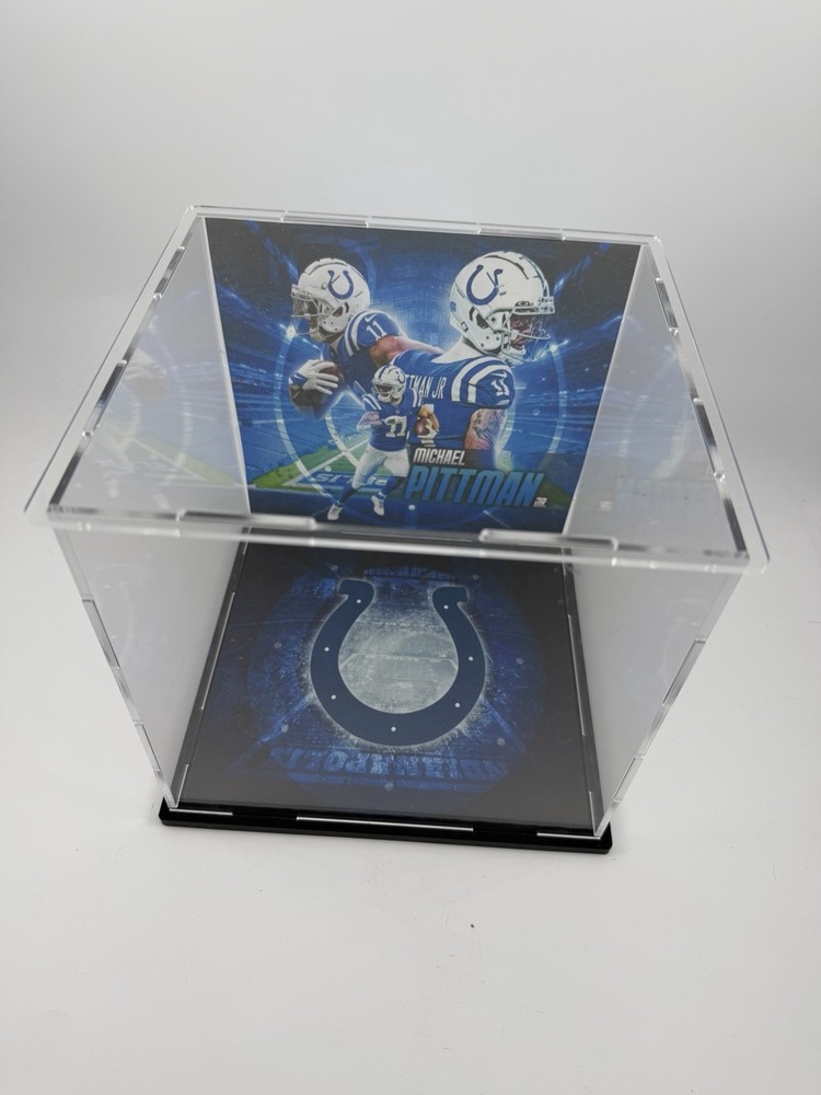 Michael Pittman Custom Mini Helmet Display or Card Display - Colts