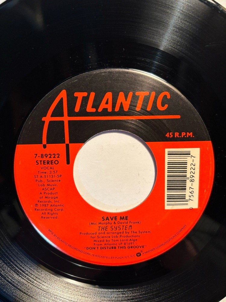 The System “Nighttime Lover” Atlantic 7” 45 VG++
