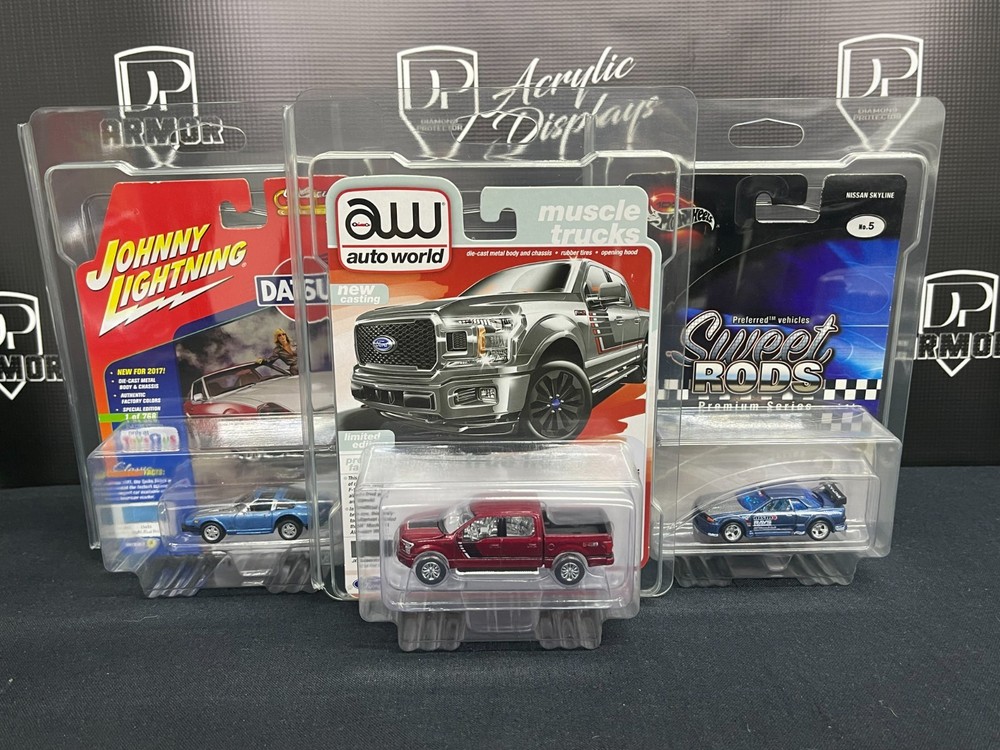 Diamond Protector 10 Johnny Lightning Auto World 2.0 Diecast Protector Case