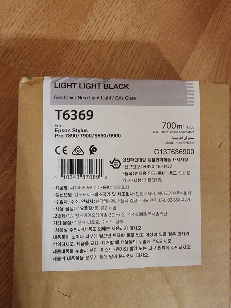 Epson Light Light Black T6369 Exp:2026