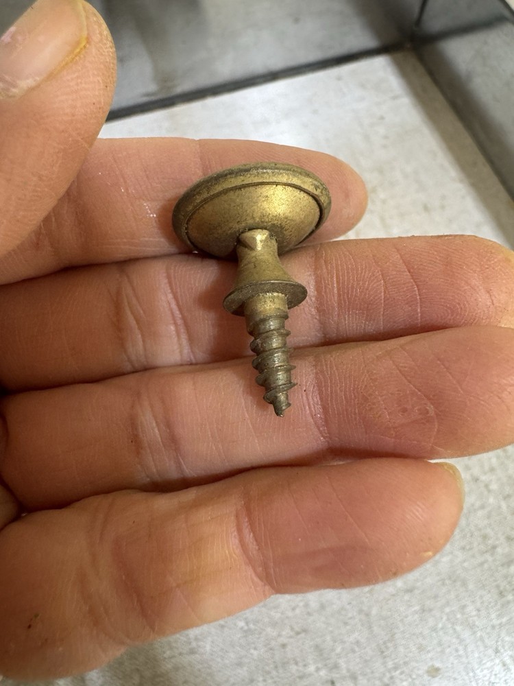 7 Solid Brass Barrister Bookcase Round Knobs Handles