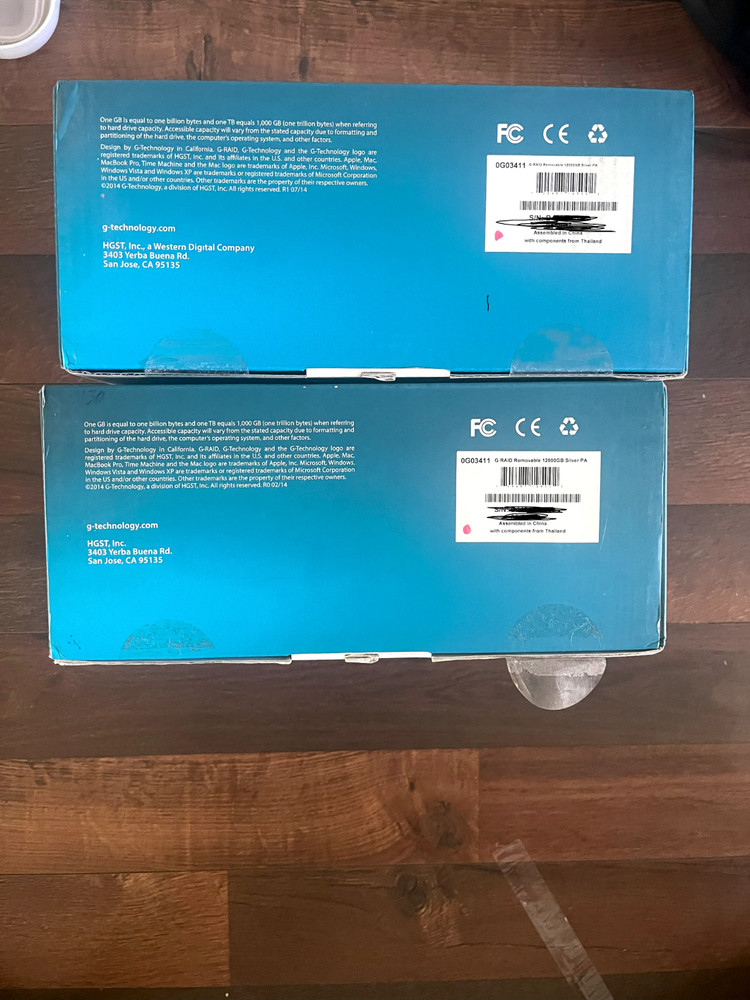 12 tb EXTERNAL HDD G RAID 0g03411