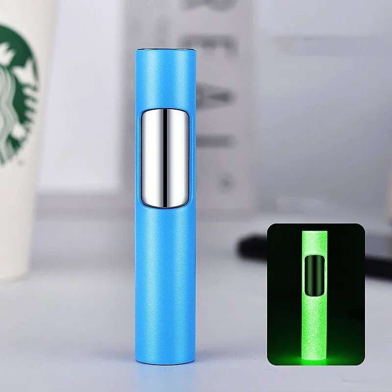Cigarette Lighter Torch Flame Cigar Glowing Dark Jet Windproof Refillable Butane
