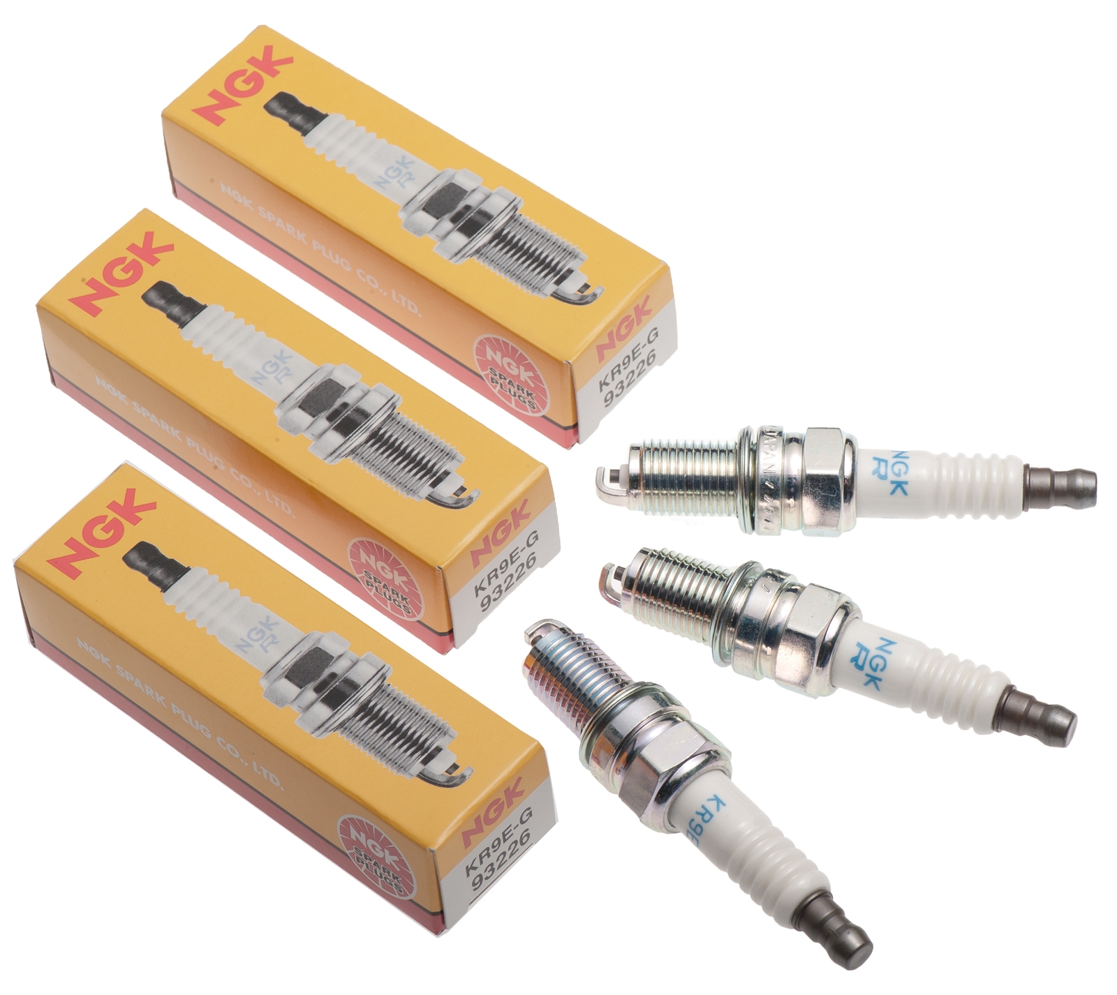 SeaDoo 300HP 1630cc GTX RXP RXT 300 2016-2022 NGK Spark Plug 3 Pack KR9E-G 93226