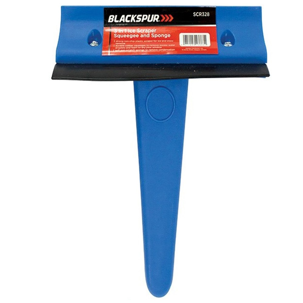 3 IN 1 Car Windscreen Ice Scraper Squeegee Sponge Windshield Window Cleaner UK