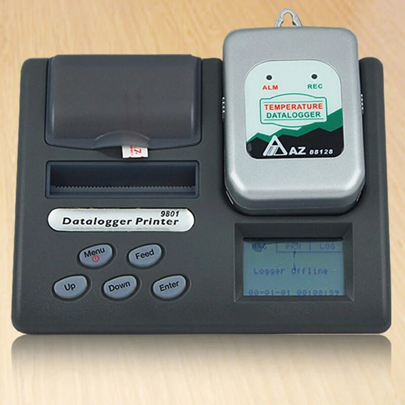 AZ 9801 Data Logger Thermal Printer for Temperature/Humidity Tracking (AZ9801)