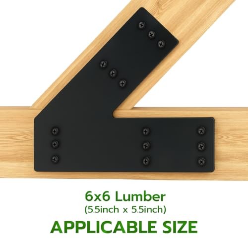 V-45 Degree Heavy Duty Steel Flat Angle Bracket 2-Pack