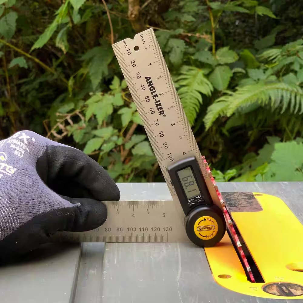 5" Digital Reversible Angle Finder with Lock Large LCD Protractor Measuring Tool