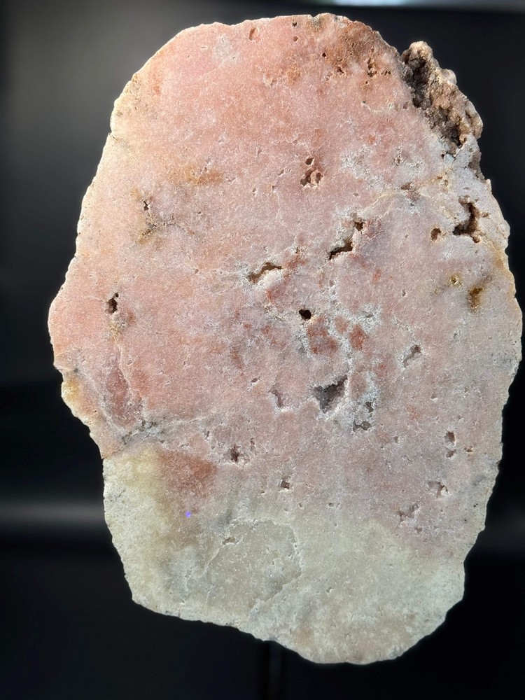 Pink Amethyst Slab on Stand from Brazil