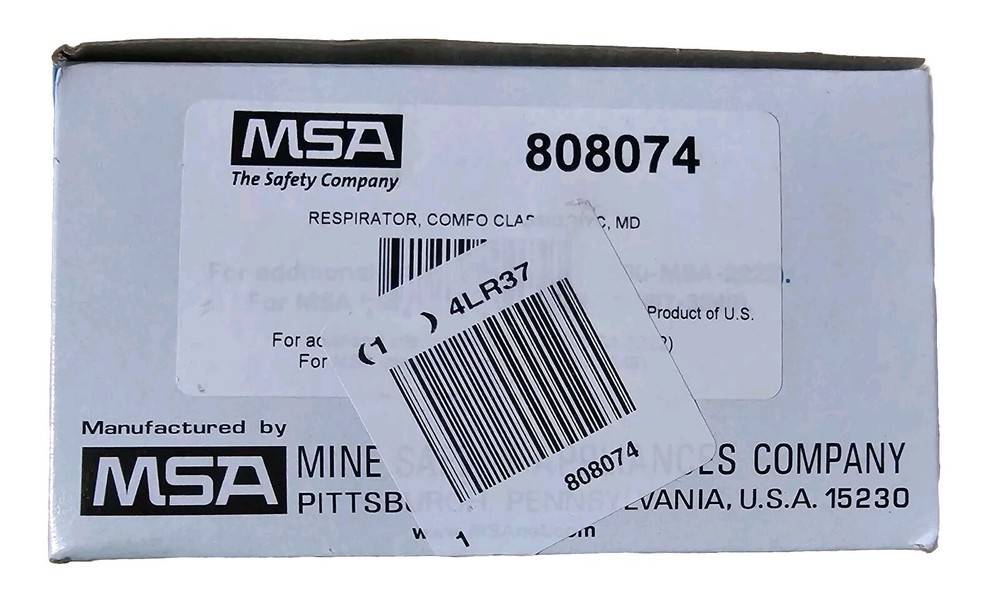 MSA 808074 Comfo Classic Half Mask Respirator