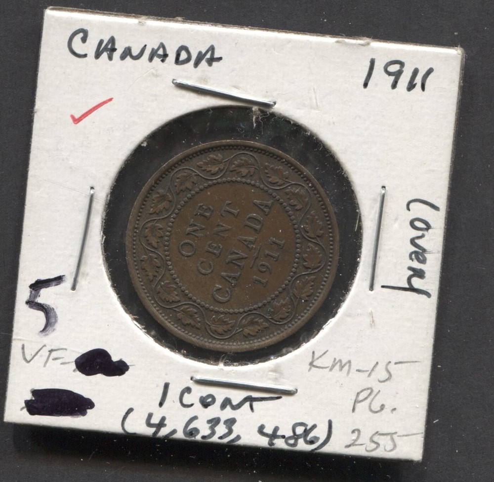 1911/Canada /VF/ 1 Cent