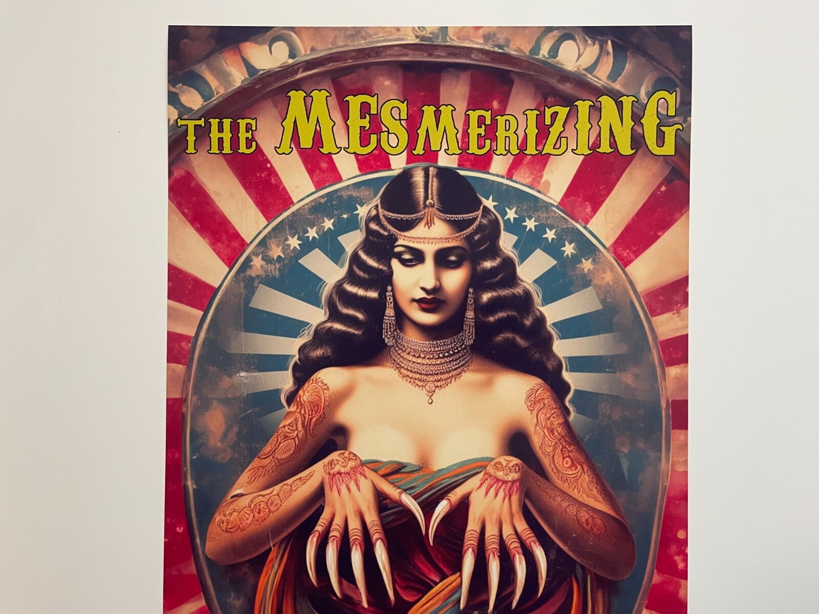 Clawed Lady Freak Show Poster Circus Art Retro Carnival Freakshow Posters