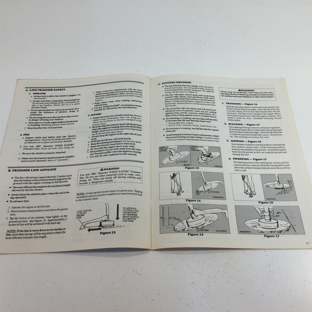 Weed Eater XR20T Trimmer Operator's Manual