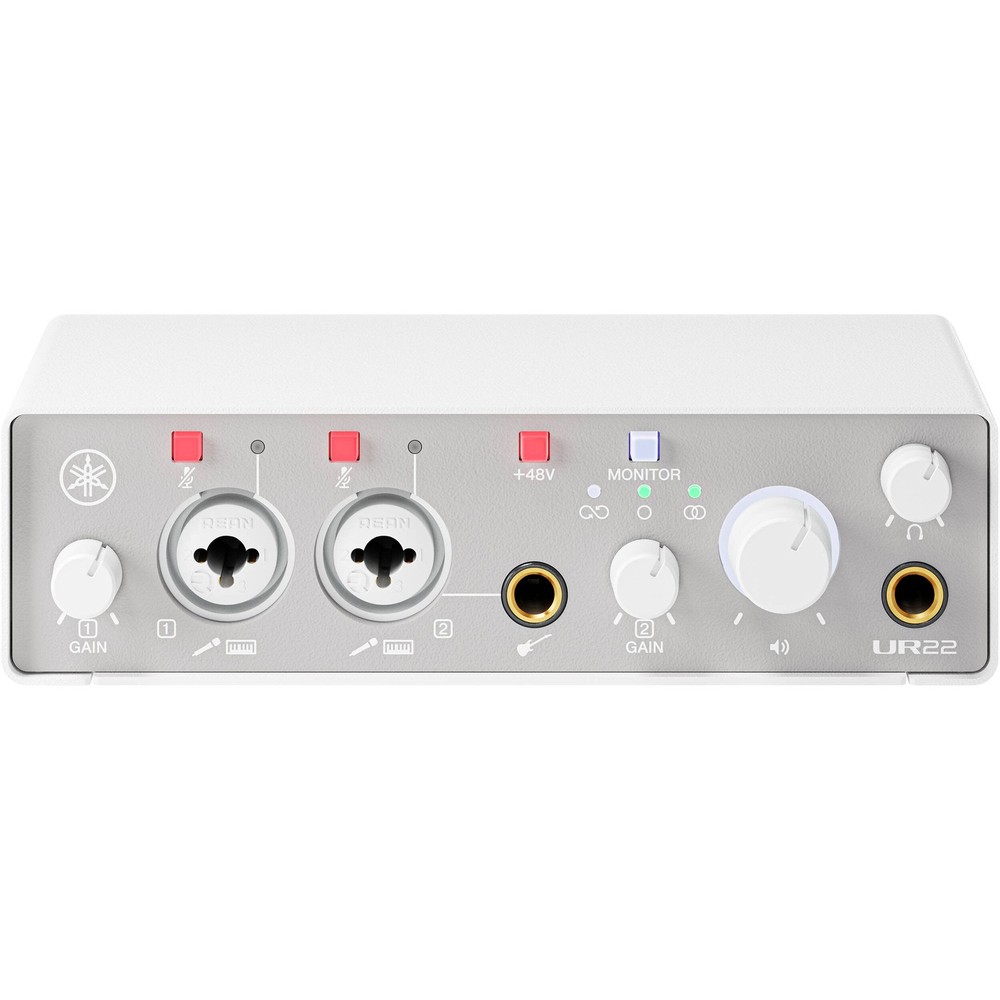 Yamaha UR22 MK3 2x2 USB-C Audio Interface, White