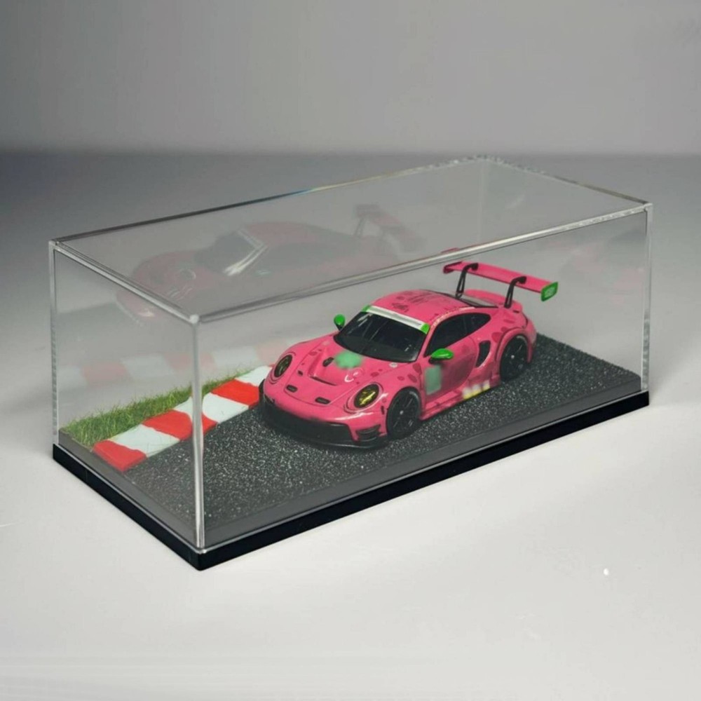 1:64 Scale Model Car Display Case Dustproof Display Scene Display Box