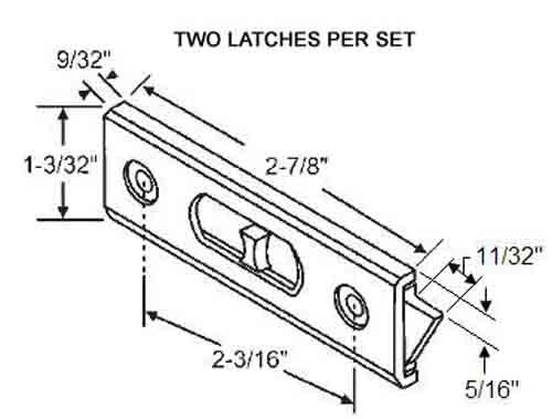 STB Tilt Window Latch, White - Package