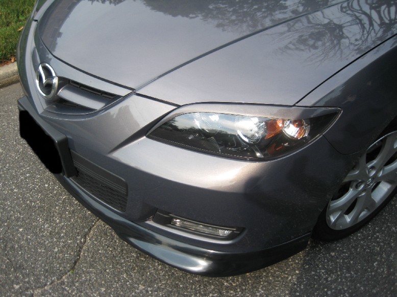 Eyelids eyebrows FRONT headlight light brows Trim for MAZDA 3 SEDAN no hatchback