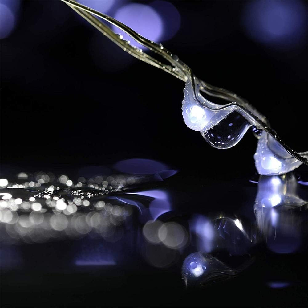 2 Pack with Timer Function Battery Operated Dewdrop Led Lights,Mini Fairy Lights
