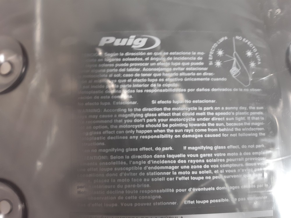 Puig VS2 Motorcycle Windscreen Gray Tint