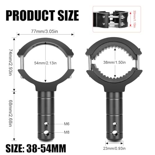 Motorcycle Fork Mount Brackets Fog Spot Light Mount Brackets Aluminium Front