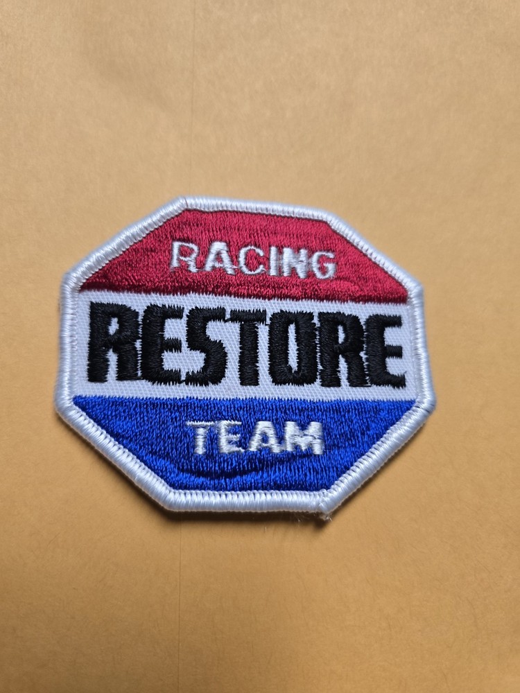 Racing Restore Team Embroidered Patch  New