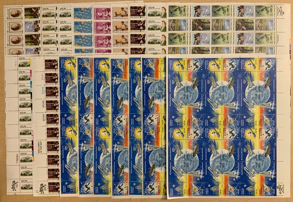 18¢ Discount Postage Sheet Group - Face Value $168.48 * Stuart Katz