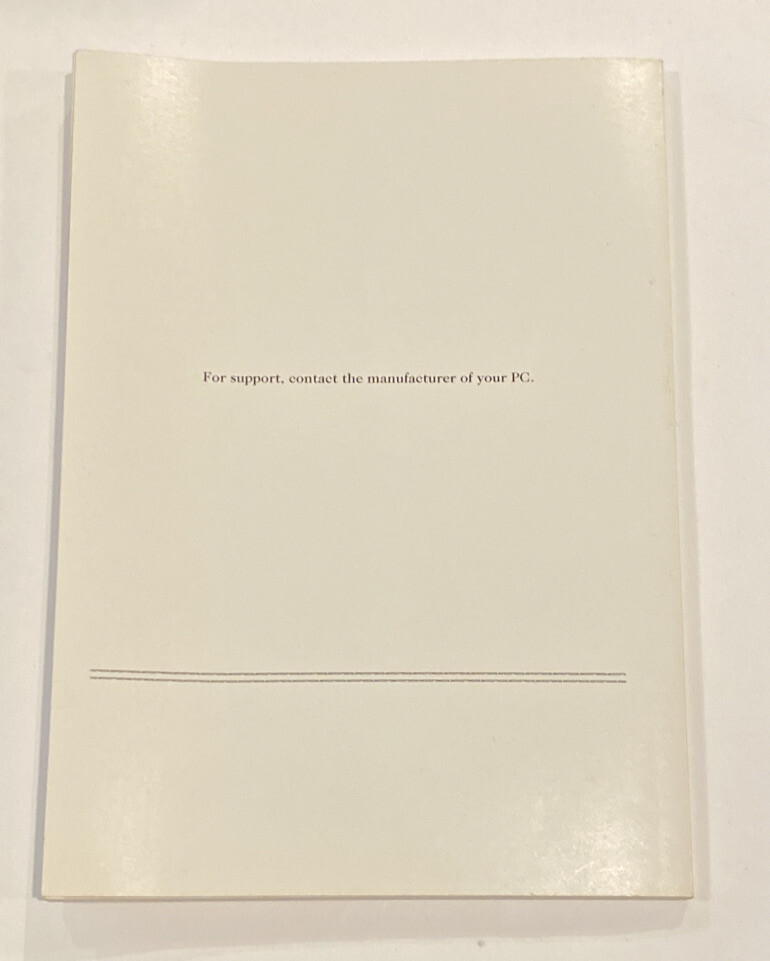 Microsoft MS-DOS 6.2 Operating System Concise User's Guide Original