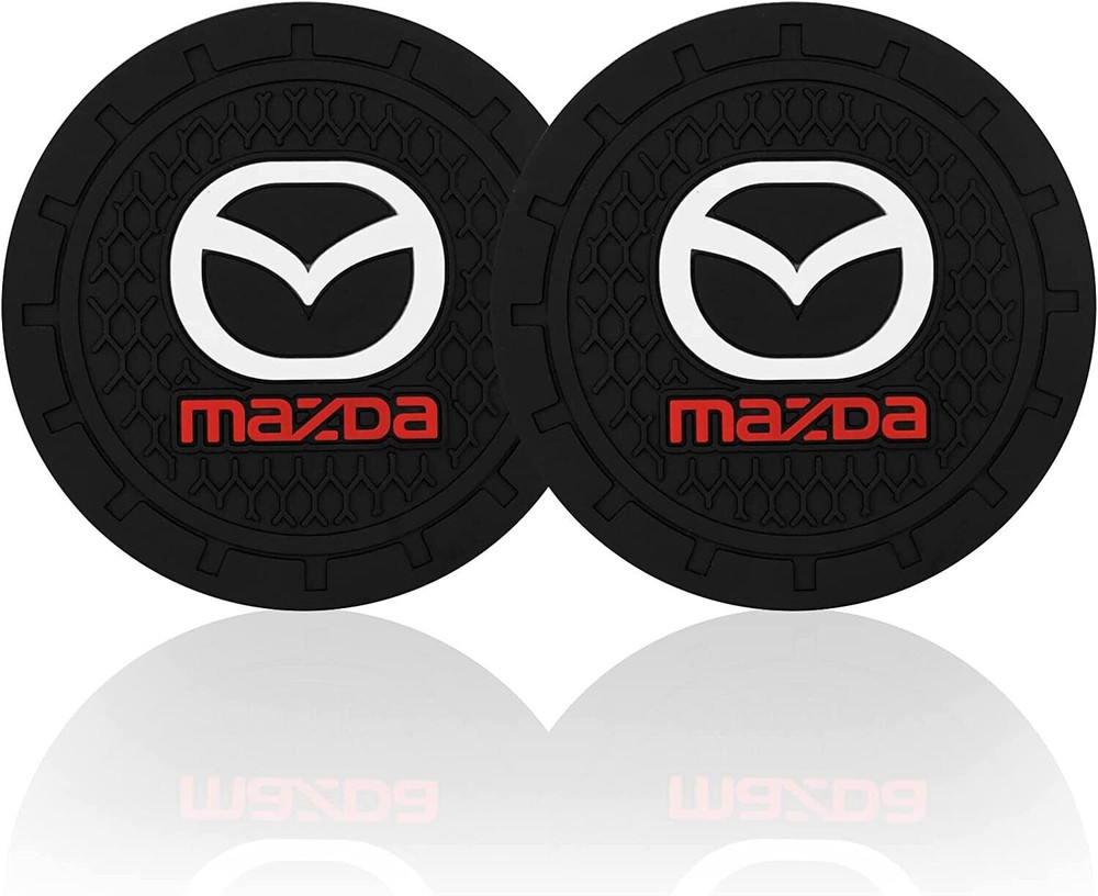 Car Cup Holder Coasters Compatible with Mazda - 2 Pieces