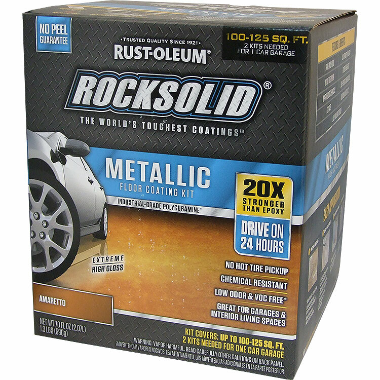 Rust-Oleum  RockSolid  Metallic Floor Coating Amaretto