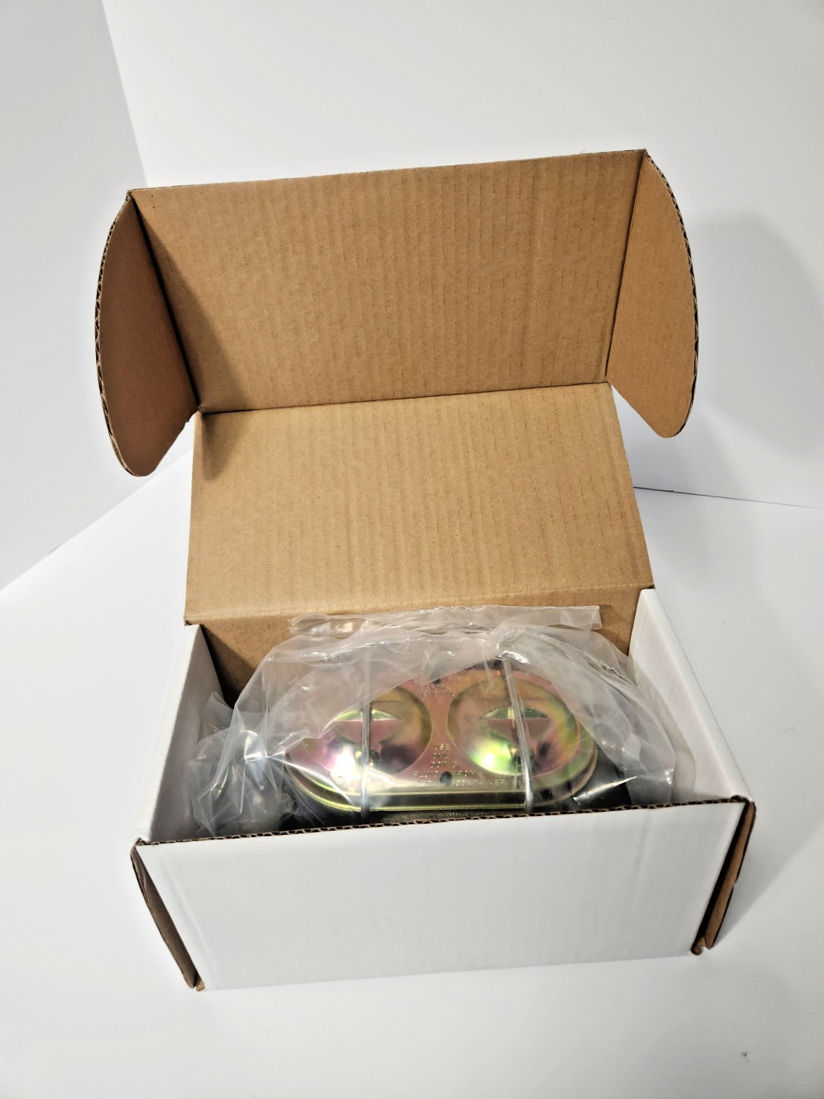 Chevy Master Cylinder 1" Bore 2 Ports Each Side w Fittings and Adaptor MC1321H