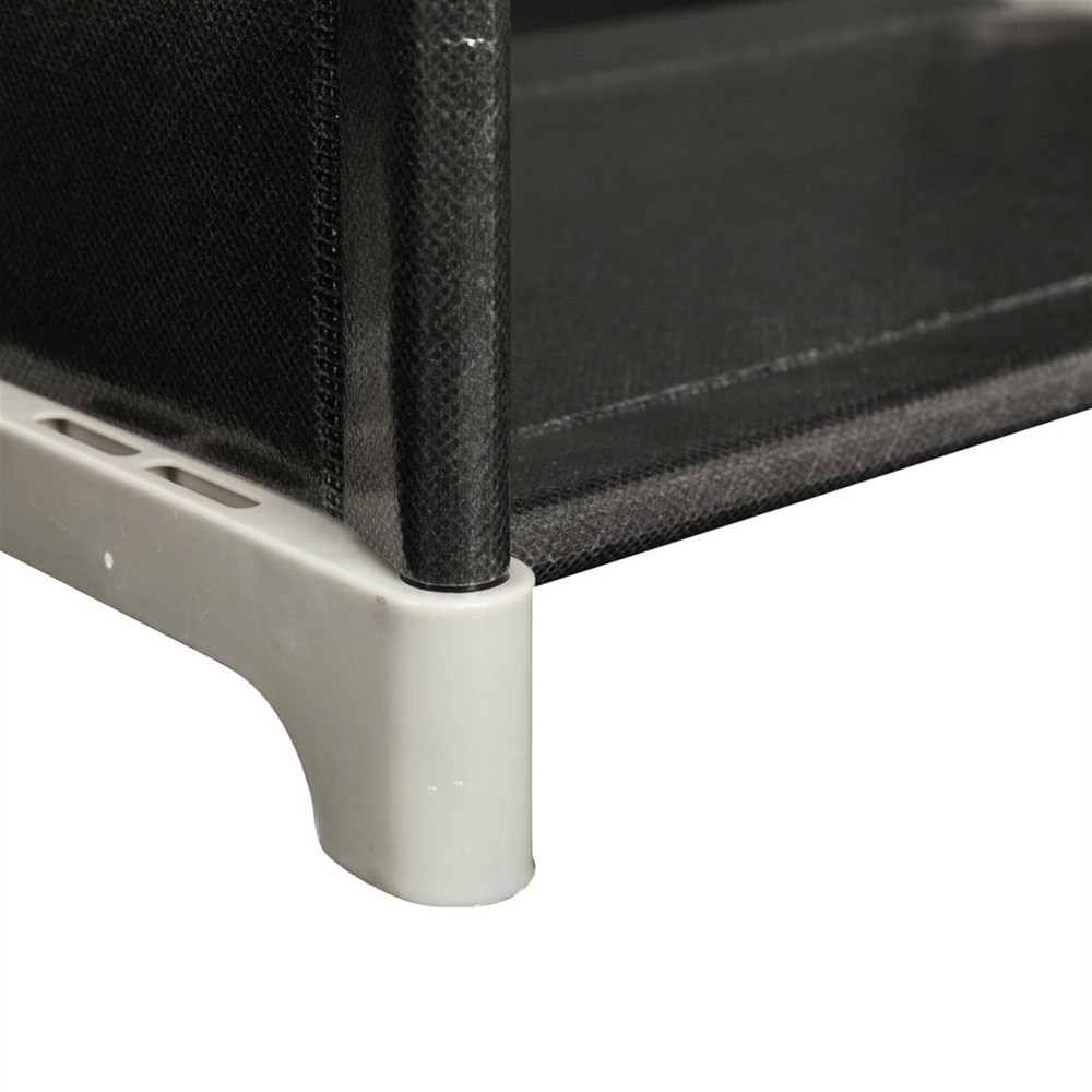 3 Tiers 9 Compartments Storage Shelf Cube Multifunctional Assembled Black NEW