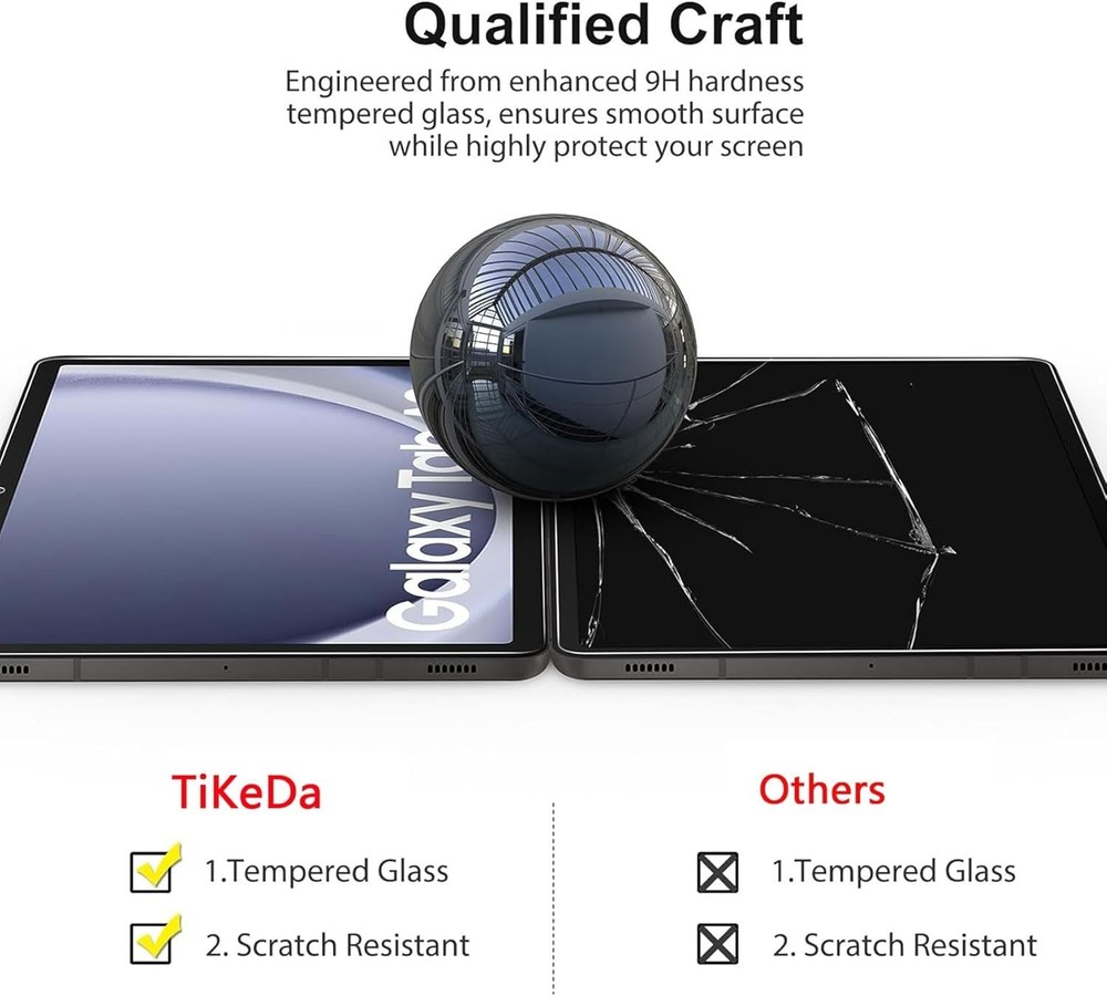 2 Pack Screen Protector for Samsung Galaxy Tab A9 Plus 11 Inch 2023