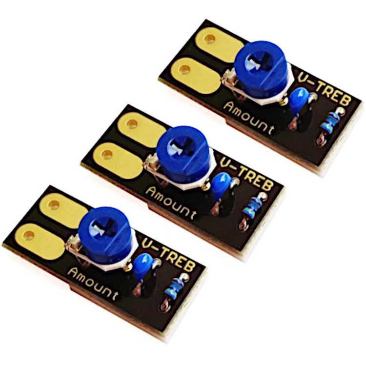 V-Treb Variable Treble Bleed Circuit for Guitar & Bass (3 pack)