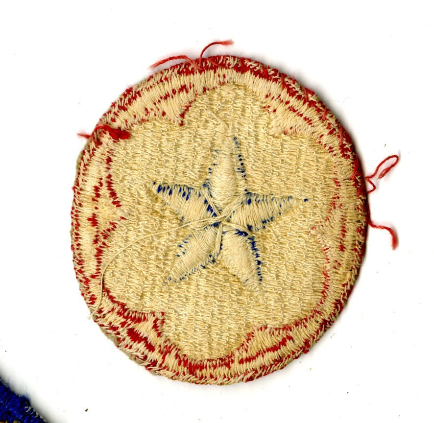 Army Service Forces White Back Patch WWII Vintage
