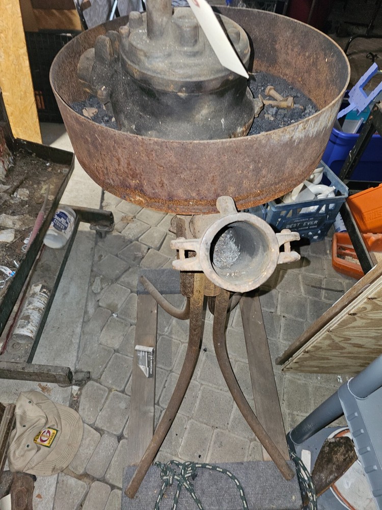 Candy-otto 1075 forge blower blacksmith furnace
