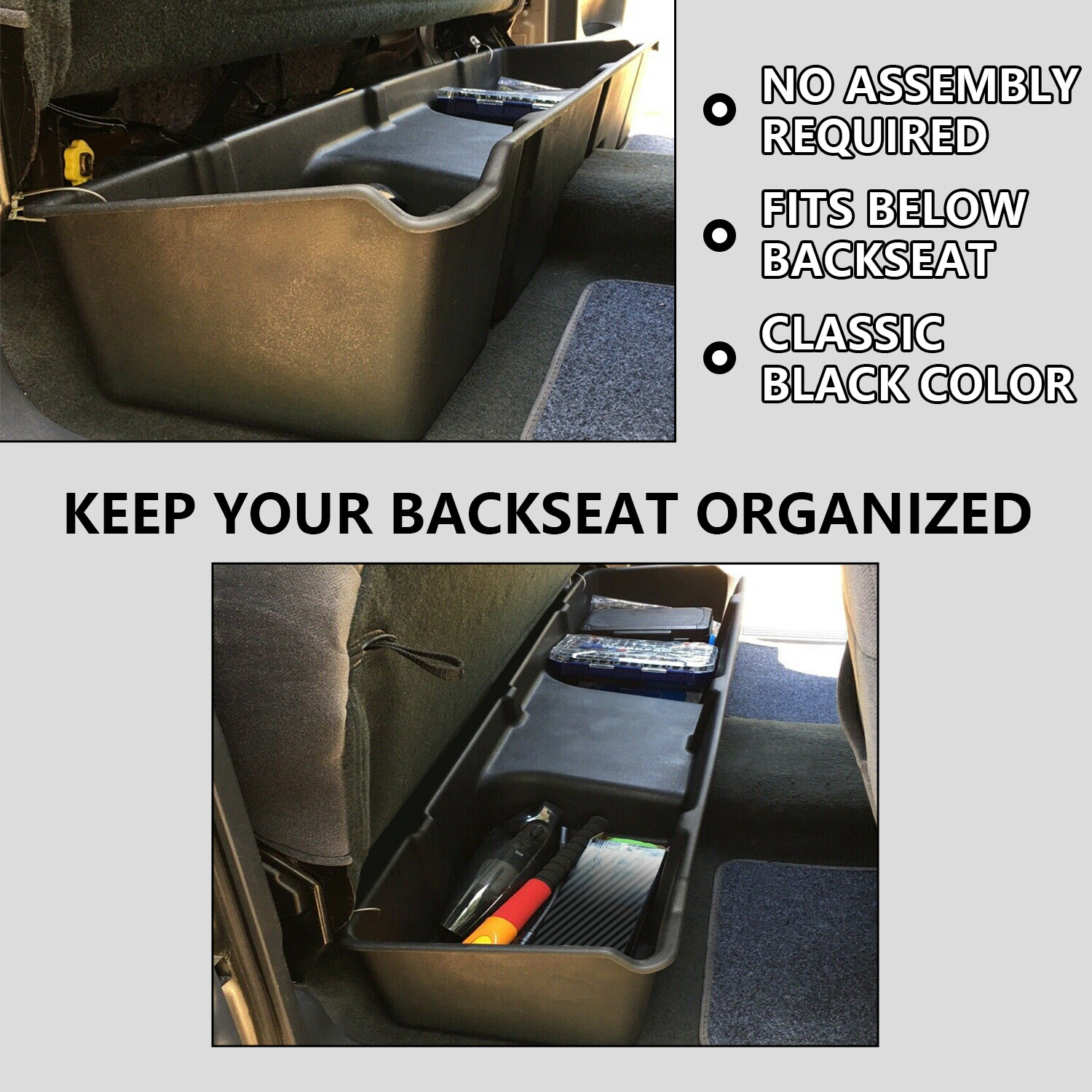 Under seat Storage Box 99-06 fits Chevy/GMC Silverado/Sierra Extended Cab 4-Door