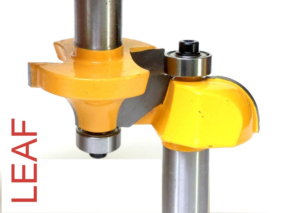 2 pc 1/2" SH 1/2" Radius Drop Leaf Table Router Bit Set S