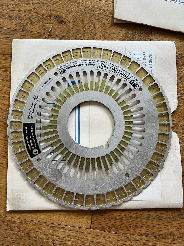 THE 3M TRANSPARENCY COMPOSER PRINTER MODEL 287