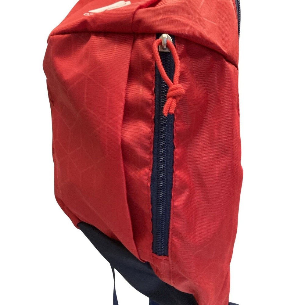 Ozark Trail Red Navy Blue Geometric Pattern Small Hiking Daypack Backpack