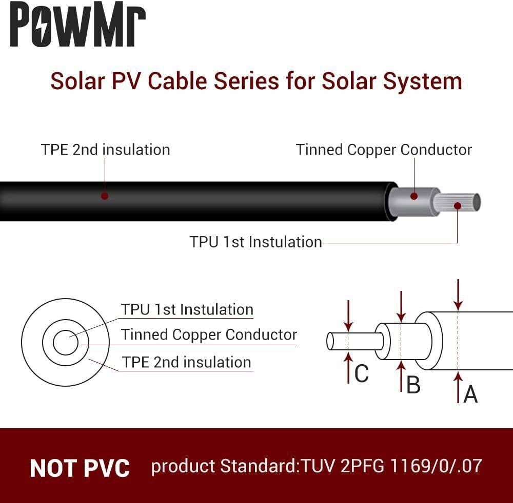 Solar Panel Connectors Waterproof Y Branch Parallel Adapter Cable Wire Plug USA