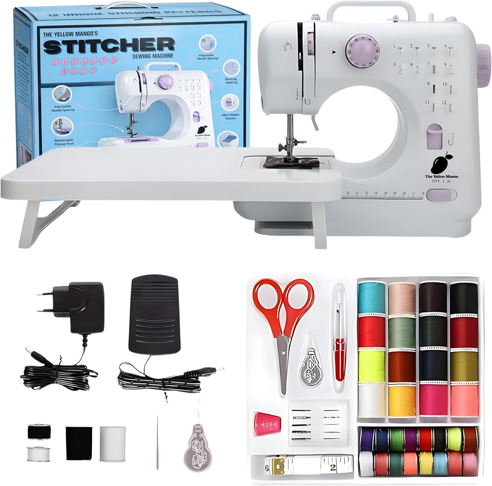 Sewing Machine, Basic Sewing Machine with Foot Pedal, Stitching Machine for Chil