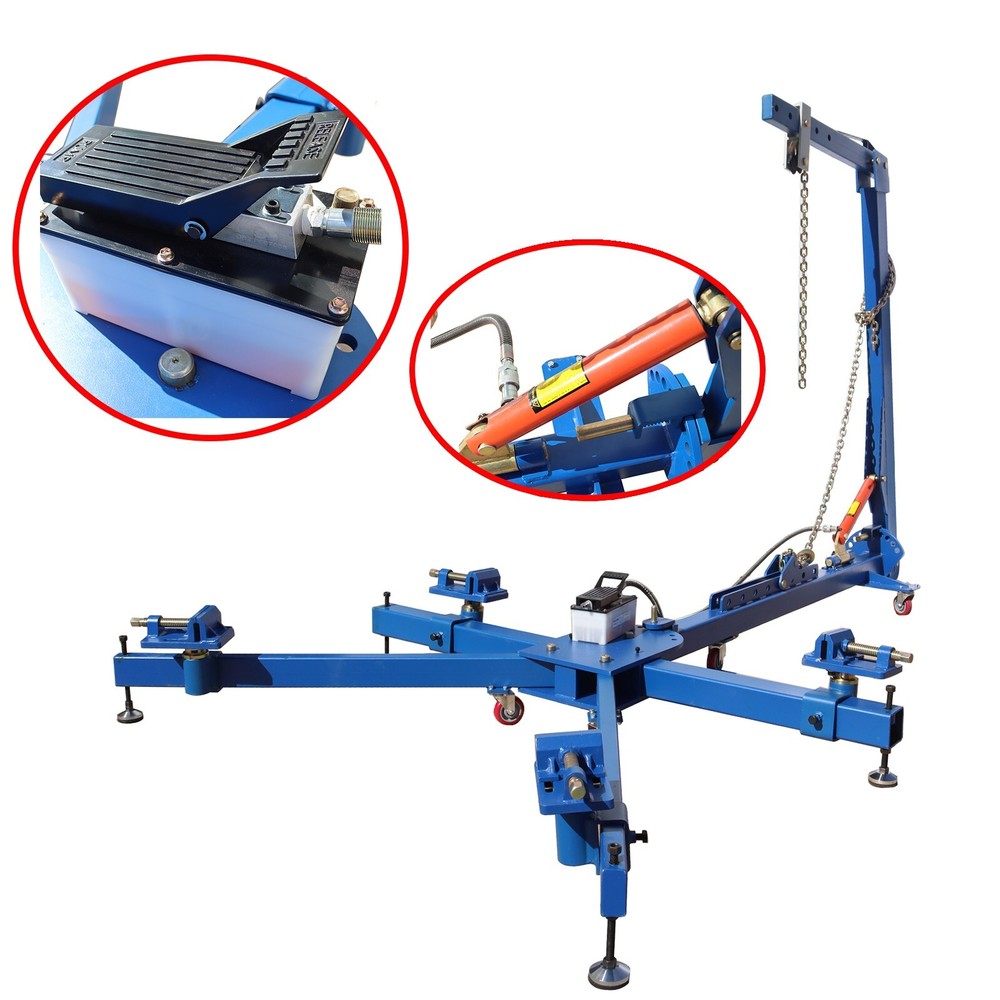 Auto Body Frame Puller Straightener Car Frame Machine 7716lbs Loading Capacity