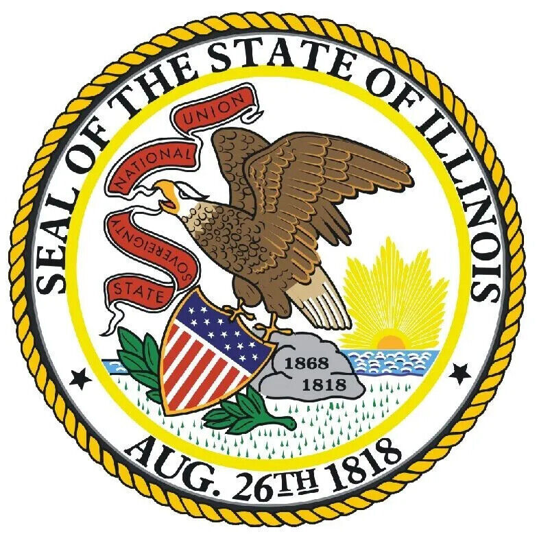 Illinois State Seal Sticker Decal