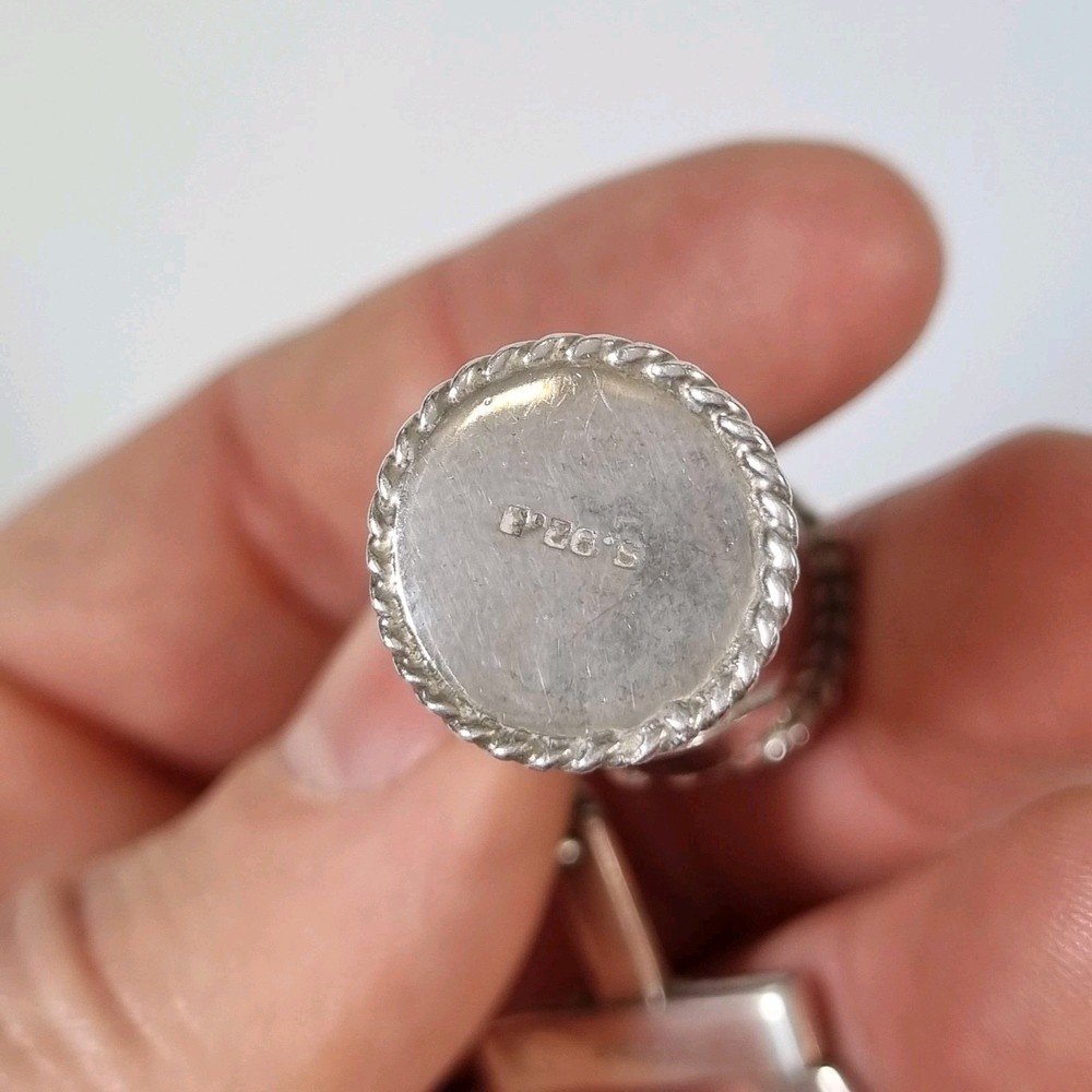 Solid Silver Miniature Golf Bag Key Ring Stamped 925