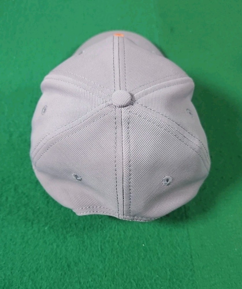 Phi Tee Golf Hat Cap / Hook and Loop Adjustable Strap Back / Grey Embroidered