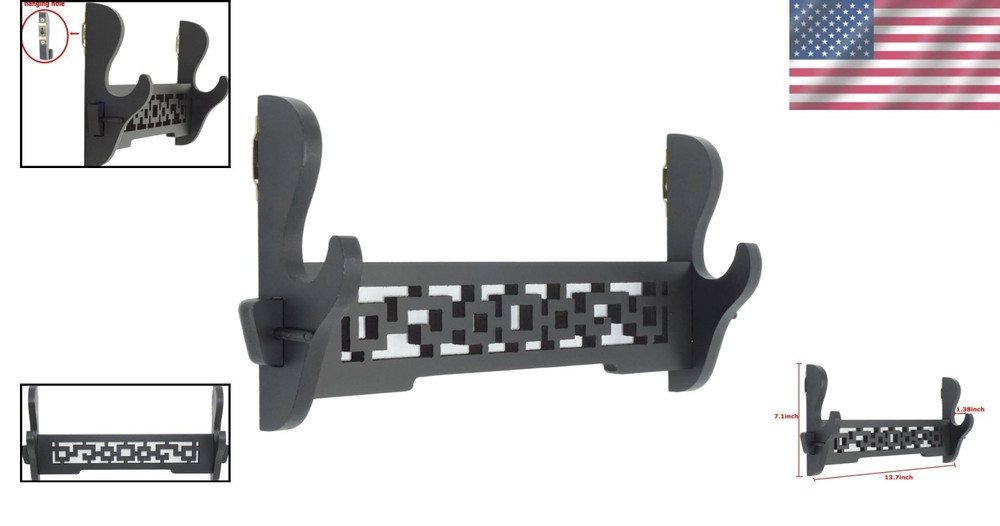 Sturdy Wall-Mounted Sword Display Holder for Katana & Tanto | Easy Assembly