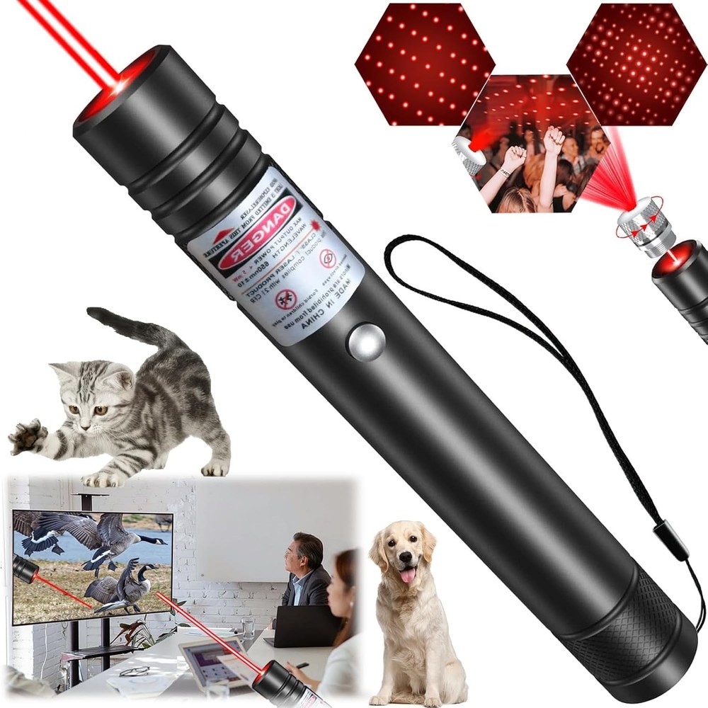 MEUSNO Lazer Pointer, Red Laser Pointer High Power Cat Laser Pointer Toy Red Hig
