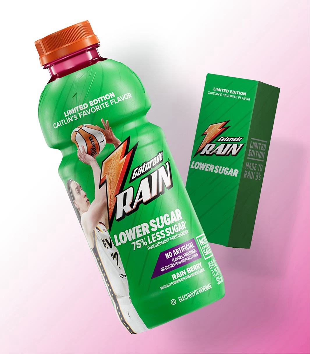 Gatorade Lower Sugar x Caitlin Clark Rain Berry Capsule IN HAND